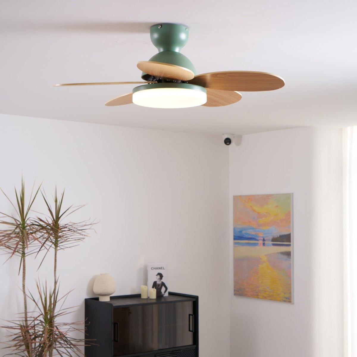 Eireise bunte Glas-Kinder-Deckenventilator mit Beleuchtung
