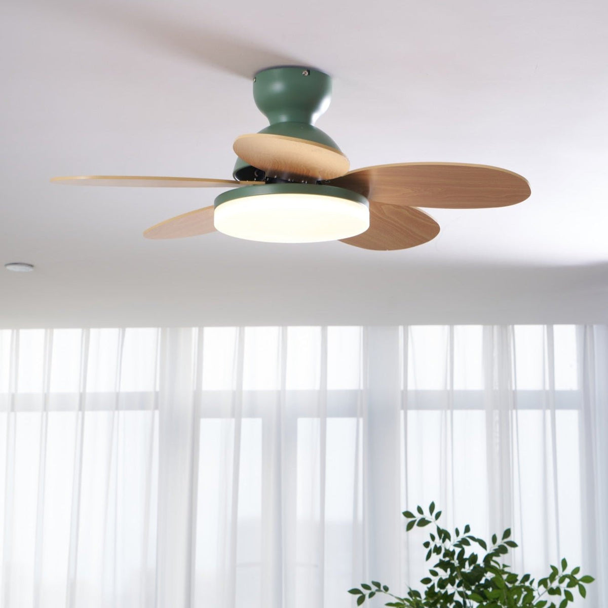 Eireise bunte Glas-Kinder-Deckenventilator mit Beleuchtung