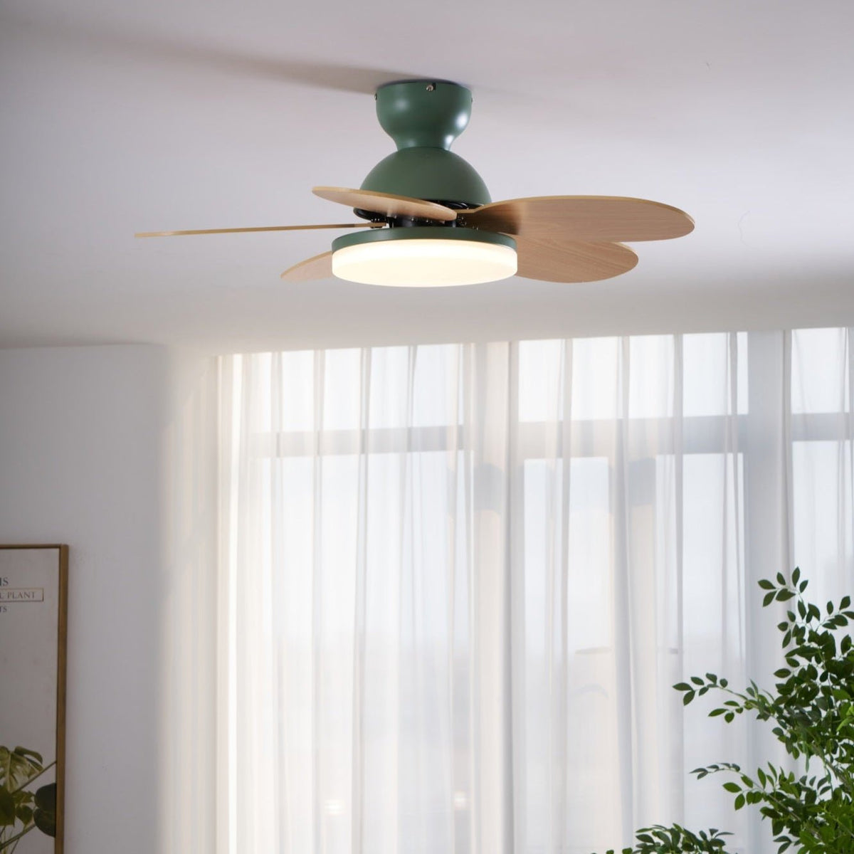 Eireise bunte Glas-Kinder-Deckenventilator mit Beleuchtung
