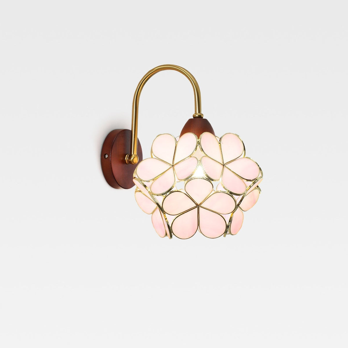 Petals-Wood Wandleuchte