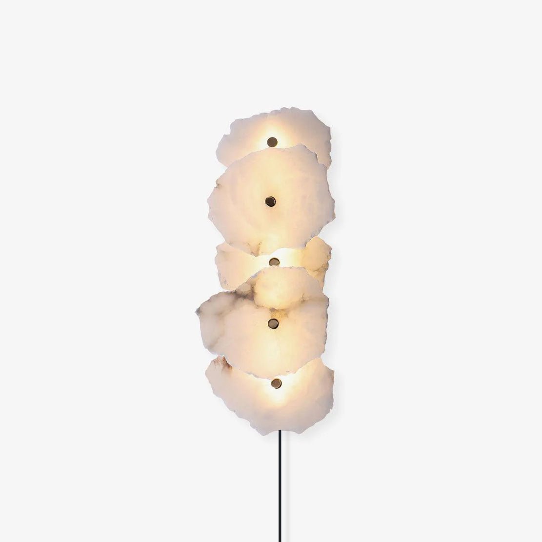 Nivarelia Alabaster Wandleuchte mit Stecker
