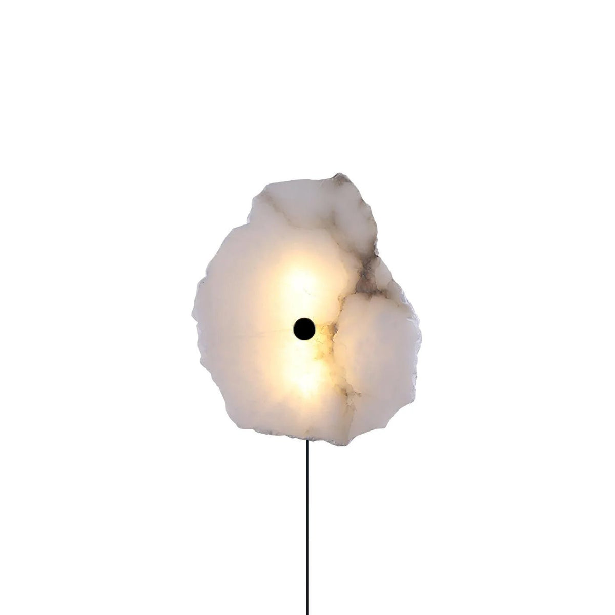 Nivarelia Alabaster Wandleuchte mit Stecker