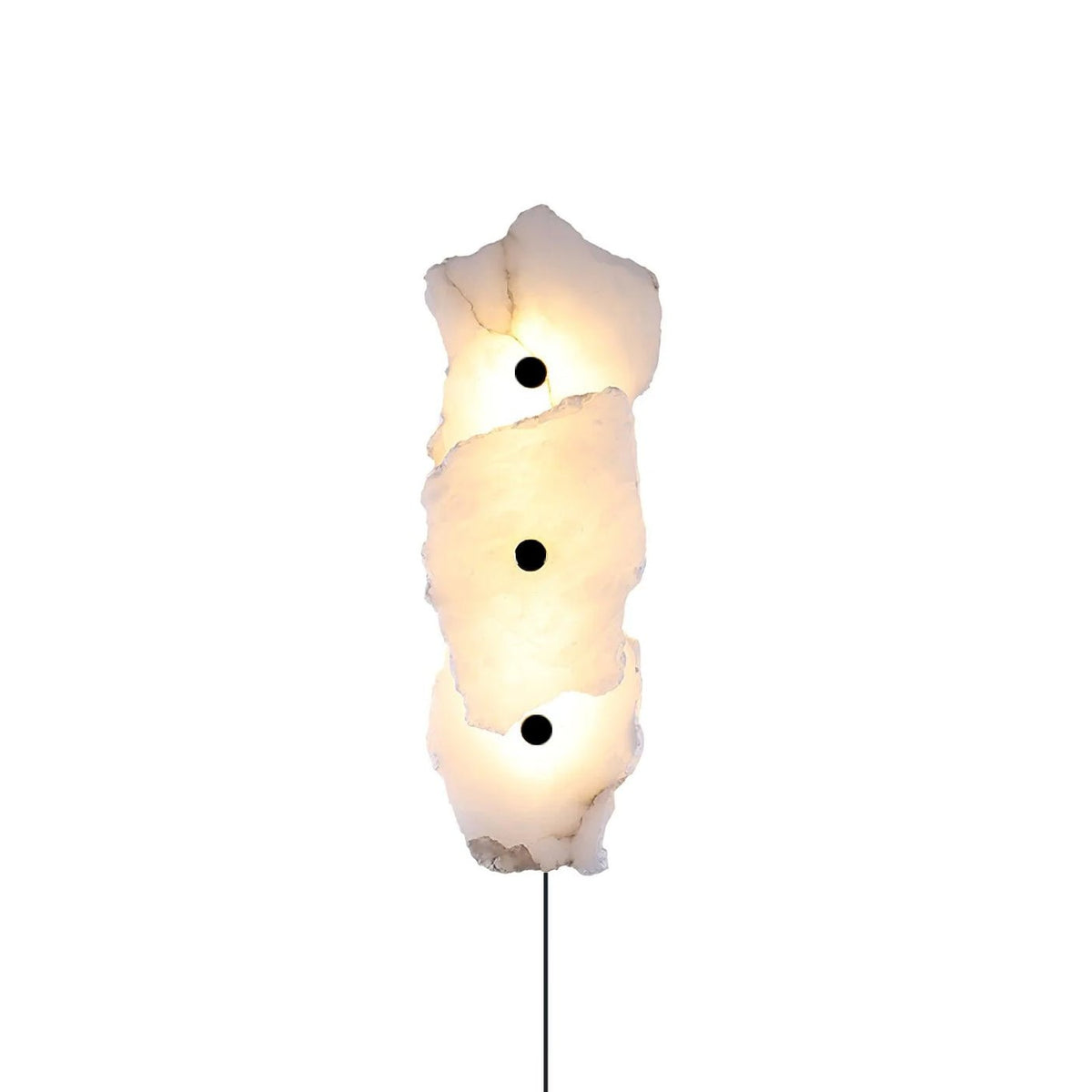 Nivarelia Alabaster Wandleuchte mit Stecker