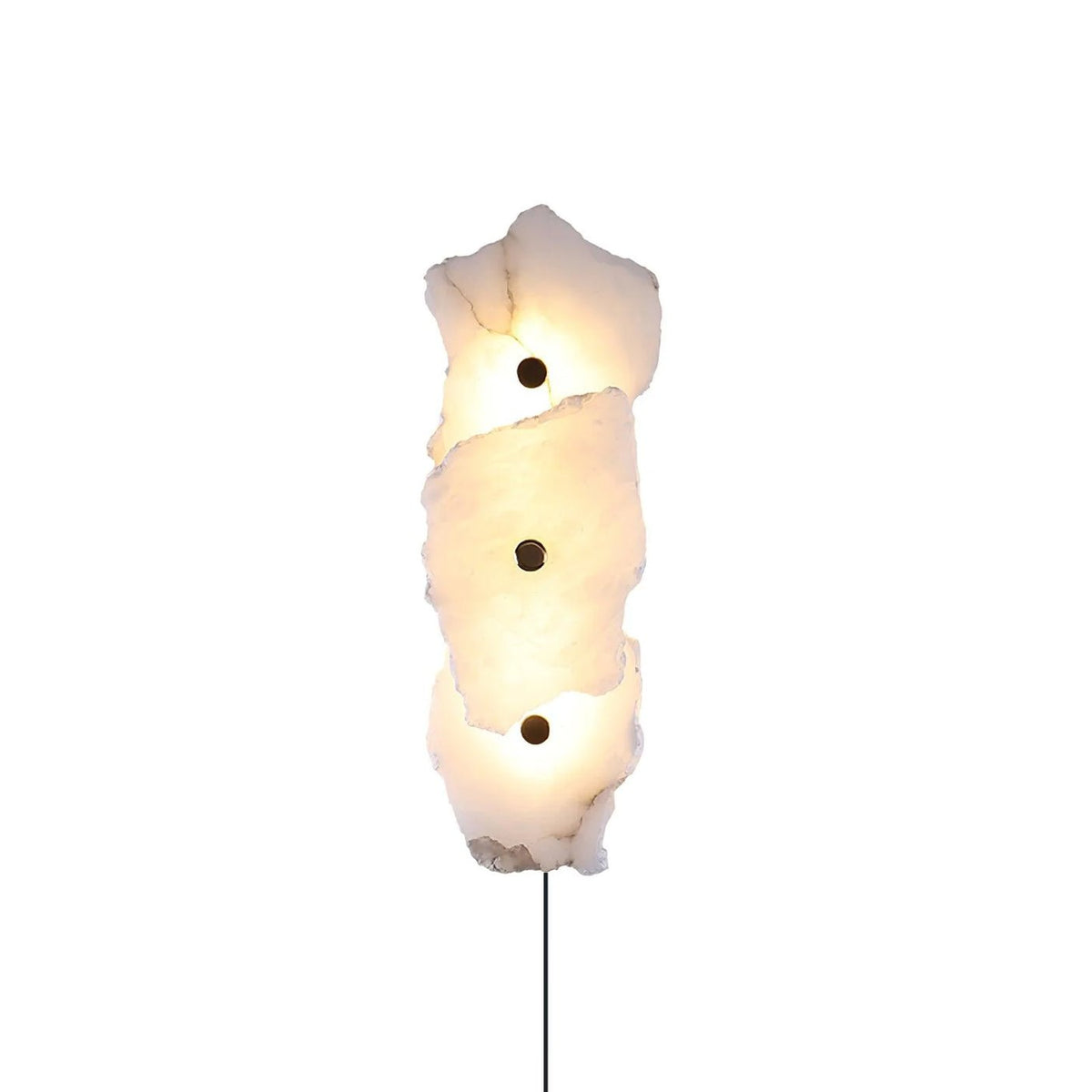 Nivarelia Alabaster Wandleuchte mit Stecker