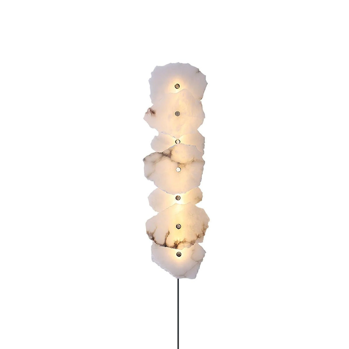 Nivarelia Alabaster Wandleuchte mit Stecker