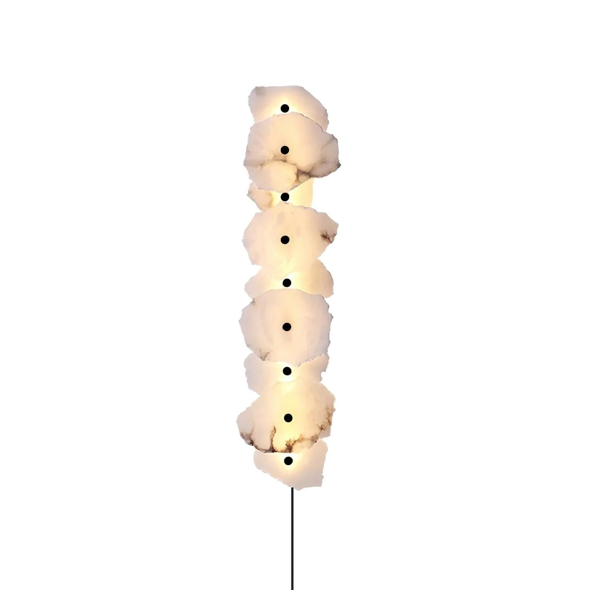 Nivarelia Alabaster Wandleuchte mit Stecker