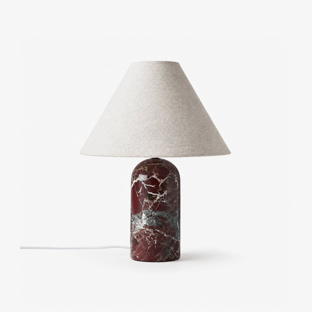 Odette Tischleuchte aus Marmor mit ovaler Säule