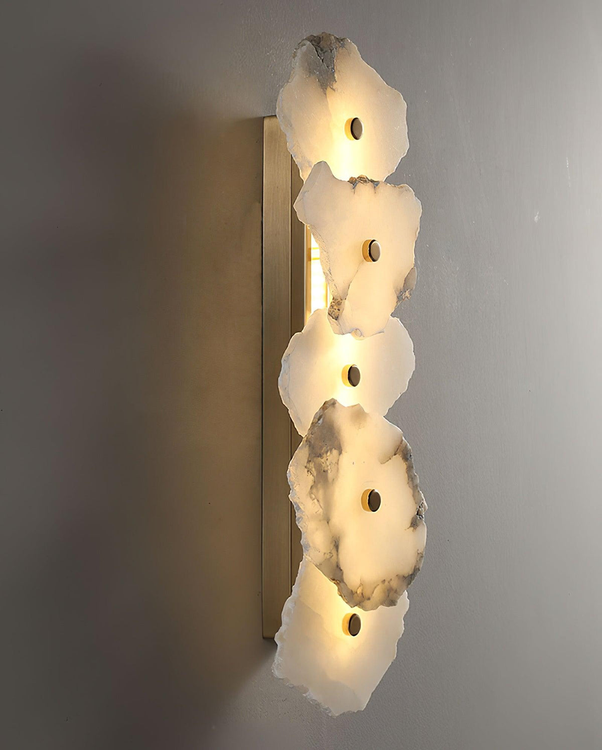 Alaeila Blumen-Cluster Alabaster-Wandleuchte