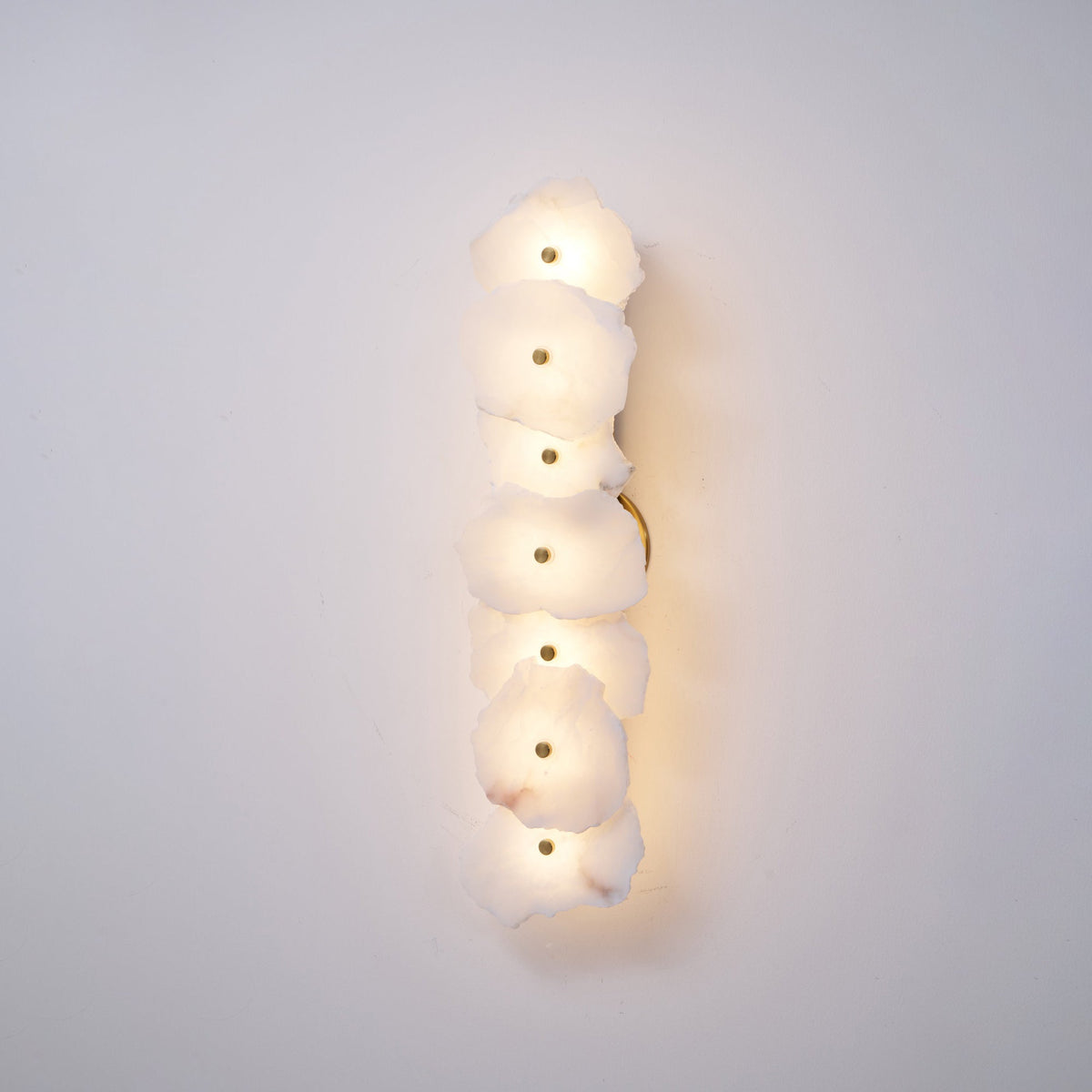 Alaeila Blumen-Cluster Alabaster-Wandleuchte