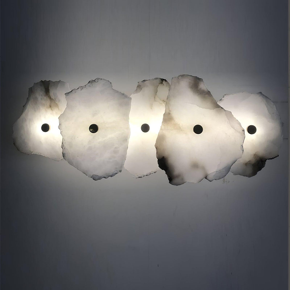 Alaeila Blumen-Cluster Alabaster-Wandleuchte