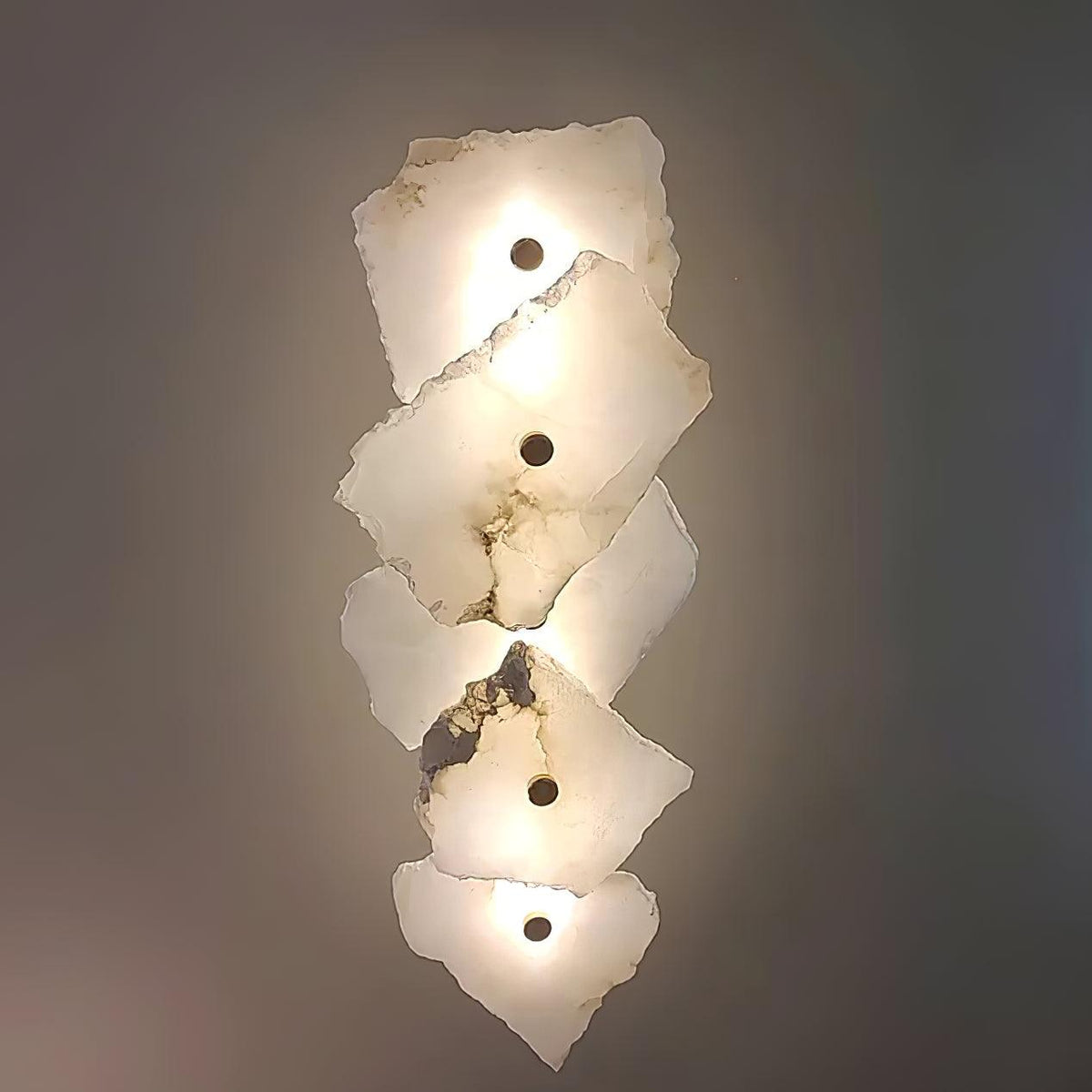 Alaeila Blumen-Cluster Alabaster-Wandleuchte