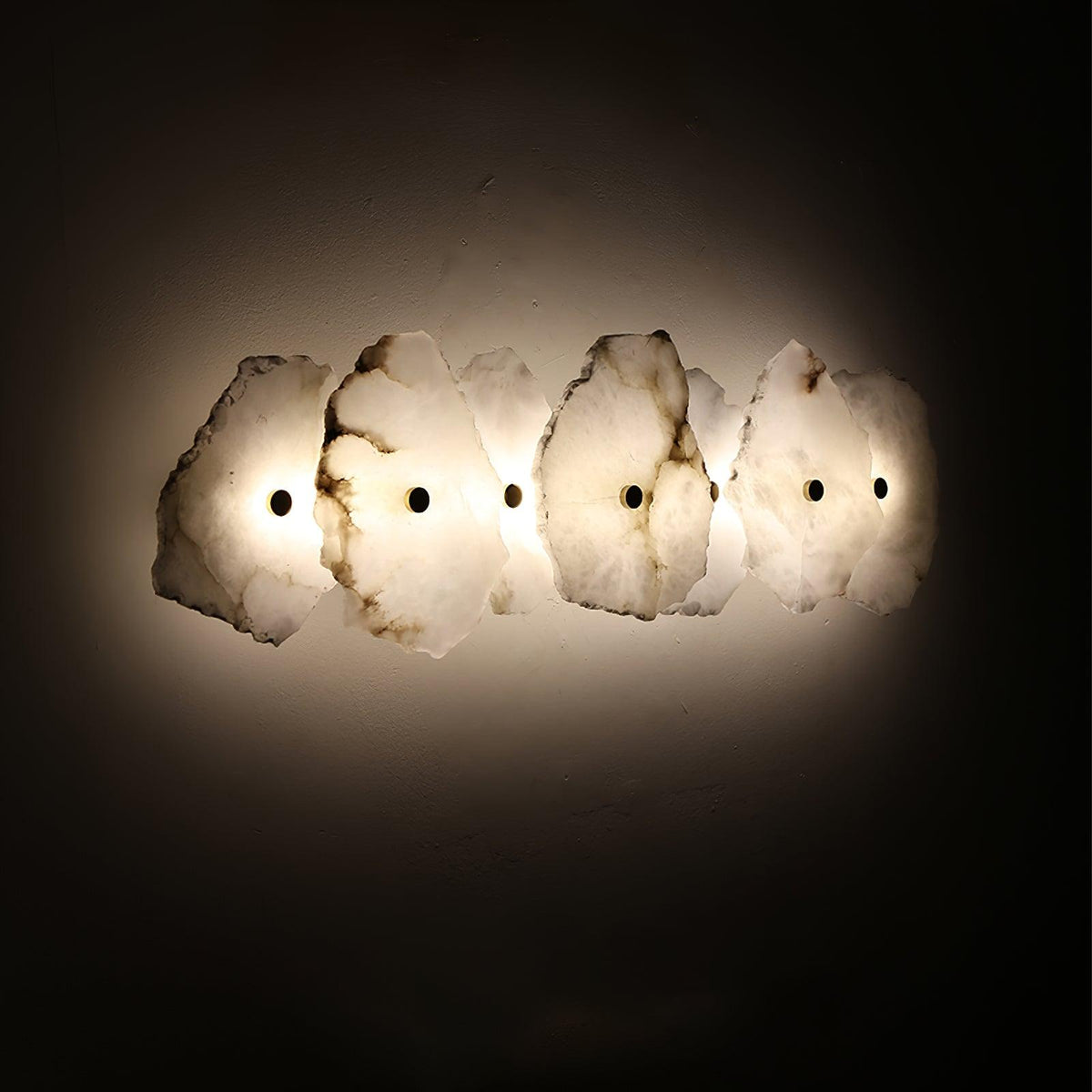 Alaeila Blumen-Cluster Alabaster-Wandleuchte