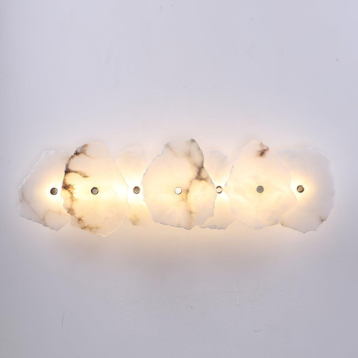 Alaeila Blumen-Cluster Alabaster-Wandleuchte