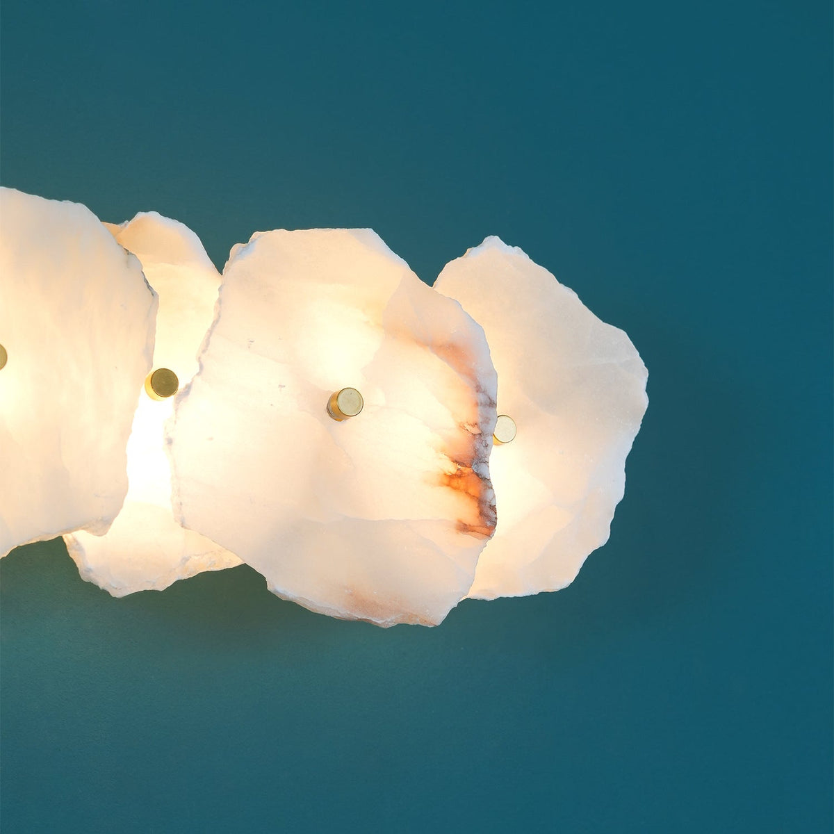 Nivarelia Alabaster Wandleuchte mit Stecker
