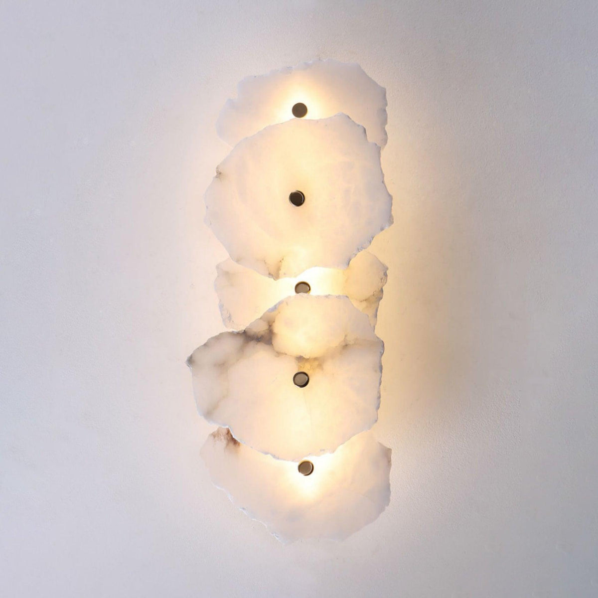 Alaeila Blumen-Cluster Alabaster-Wandleuchte