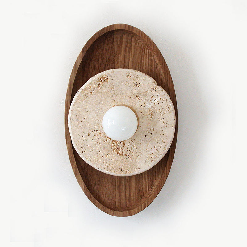 Lumenhart Travertine-Wandleuchte