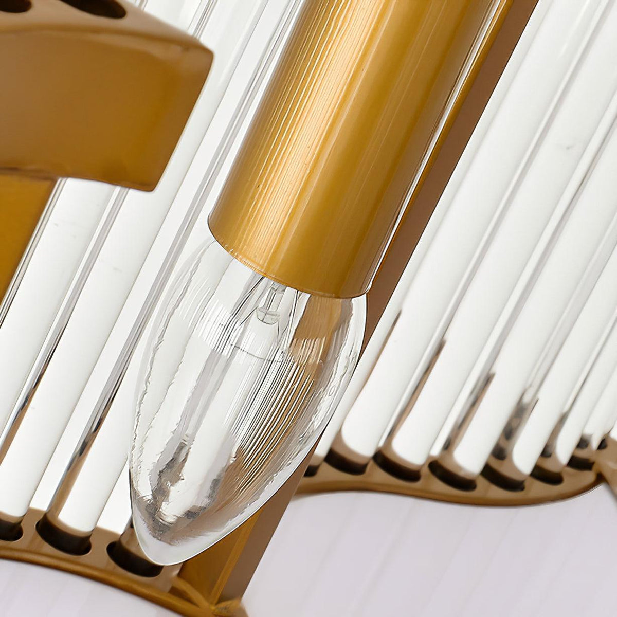 Eirelaine Kronleuchter Gold Schwarz Glas