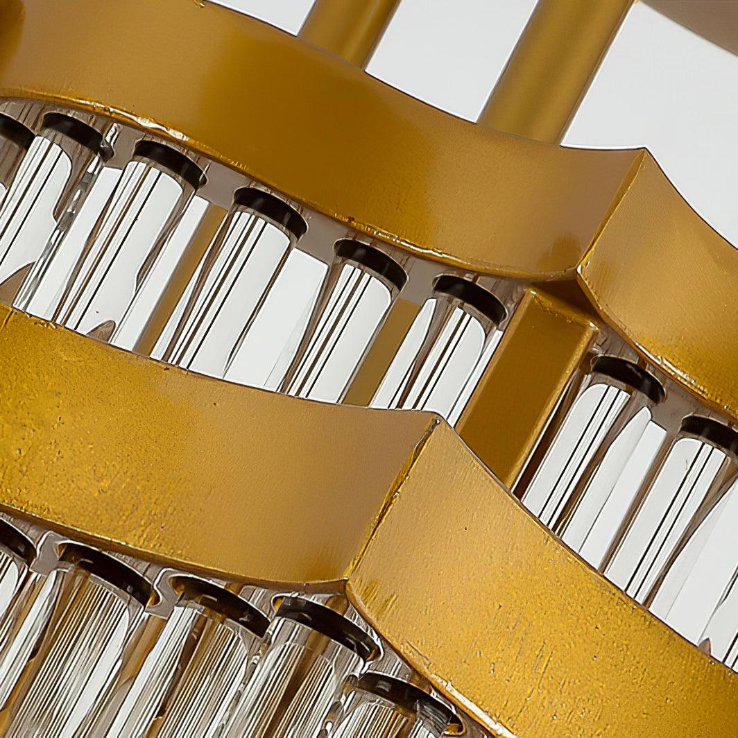 Eirelaine Kronleuchter Gold Schwarz Glas