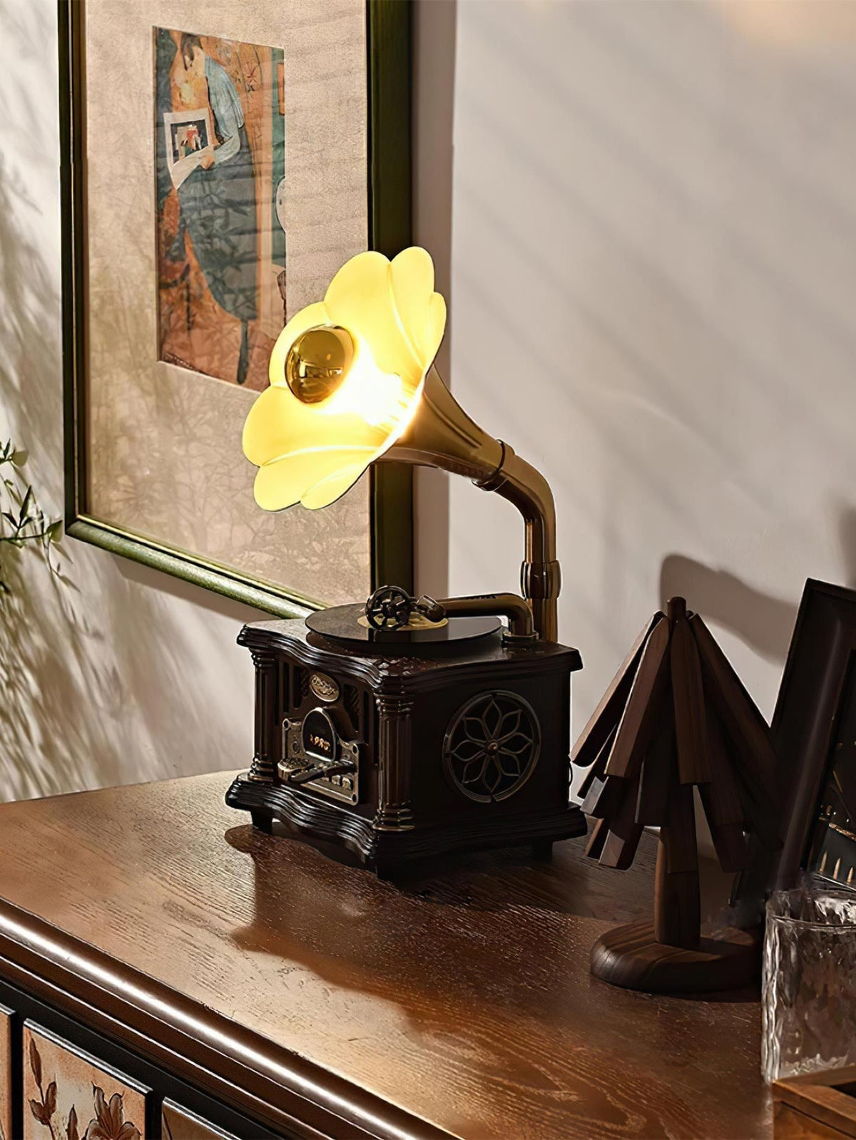 Phonograph Tischleuchte