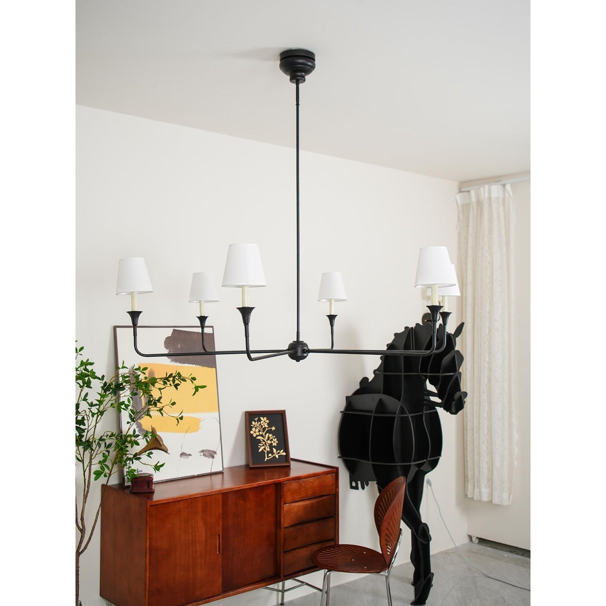 Arthaila Vintage Industrial Grande Stoff-Kronleuchter