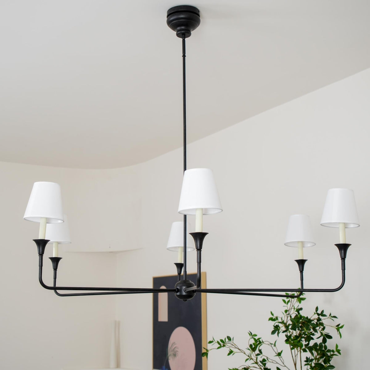 Arthaila Vintage Industrial Grande Stoff-Kronleuchter