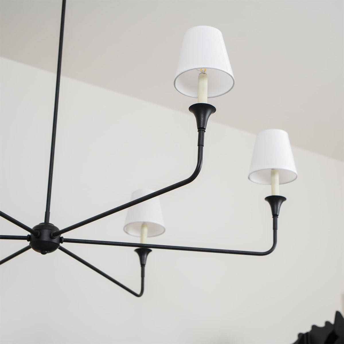 Arthaila Vintage Industrial Grande Stoff-Kronleuchter