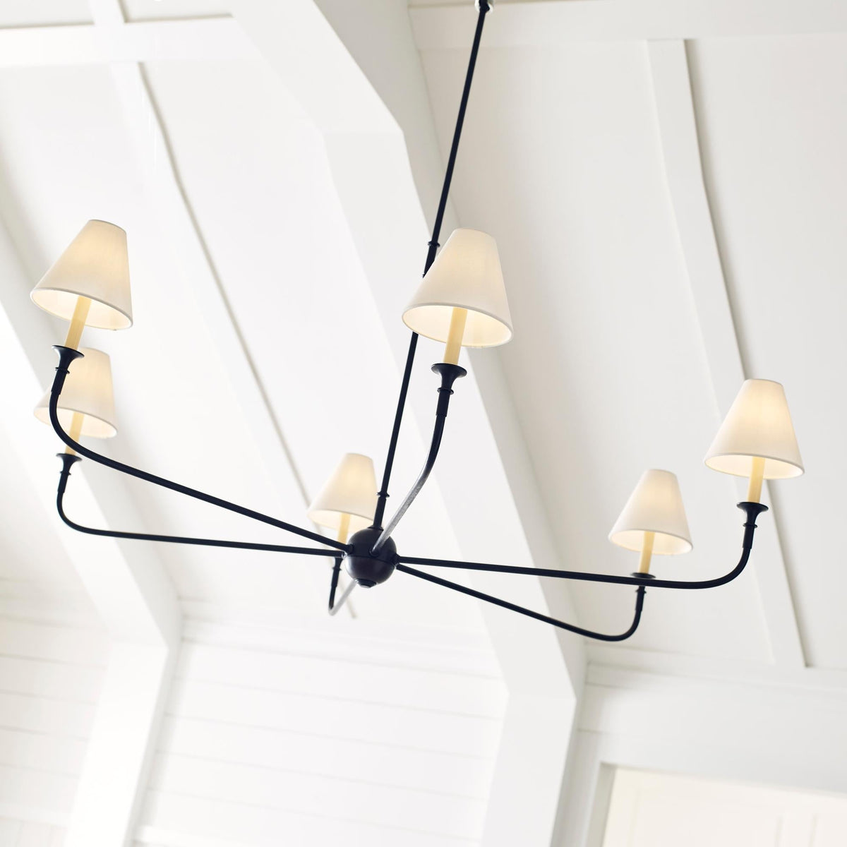 Arthaila Vintage Industrial Grande Stoff-Kronleuchter