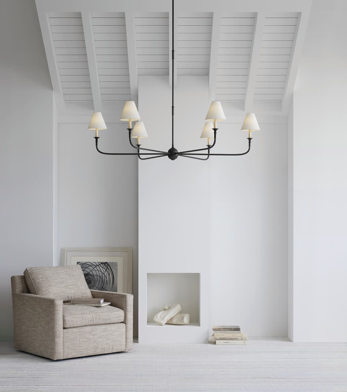 Arthaila Vintage Industrial Grande Stoff-Kronleuchter