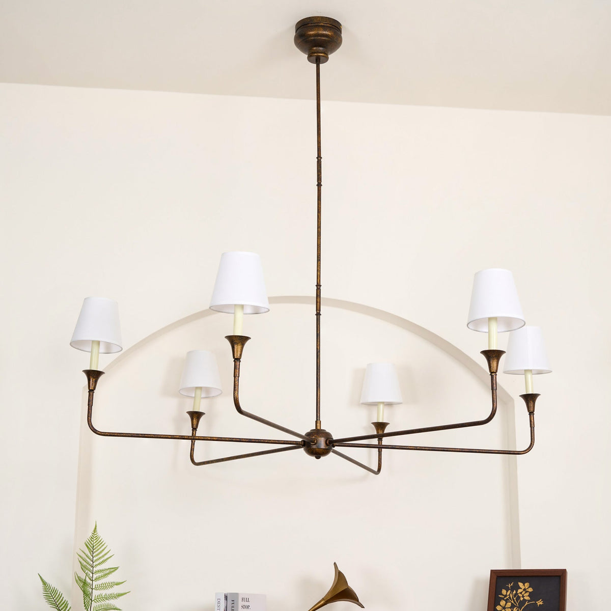 Arthaila Vintage Industrial Grande Stoff-Kronleuchter