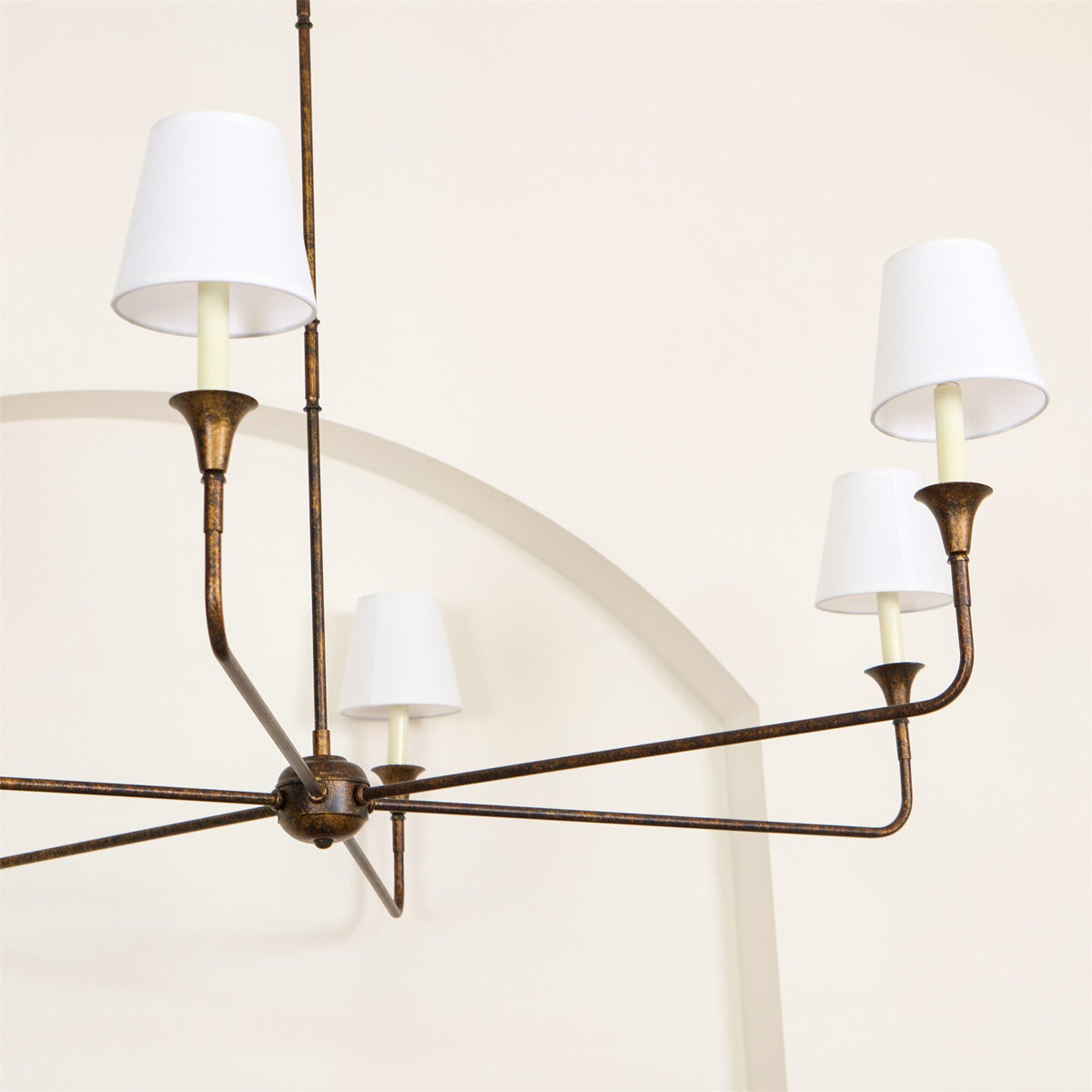 Arthaila Vintage Industrial Grande Stoff-Kronleuchter