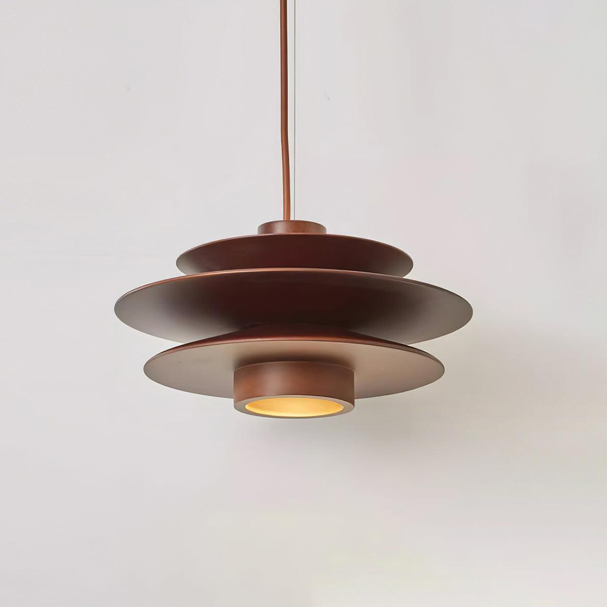 Axis Mid-Century-Pendelleuchte aus Walnussholz