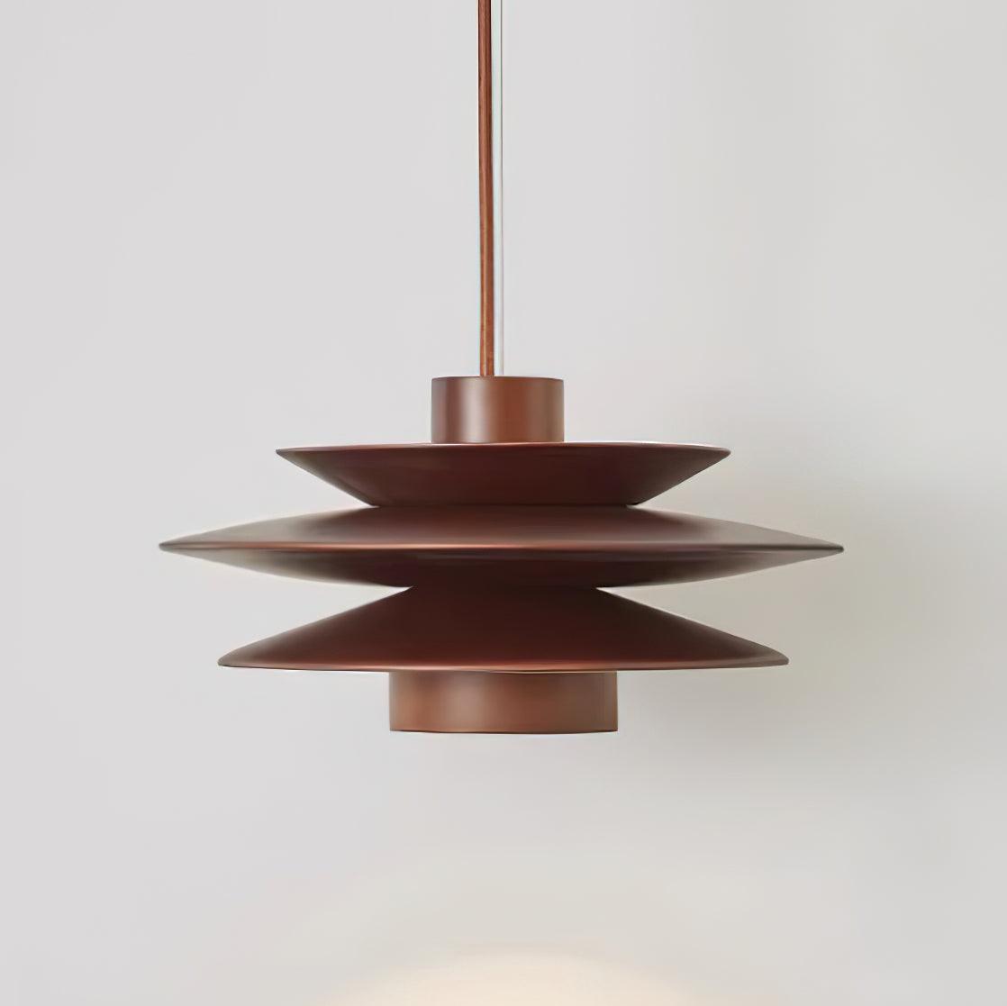 Axis Mid-Century-Pendelleuchte aus Walnussholz