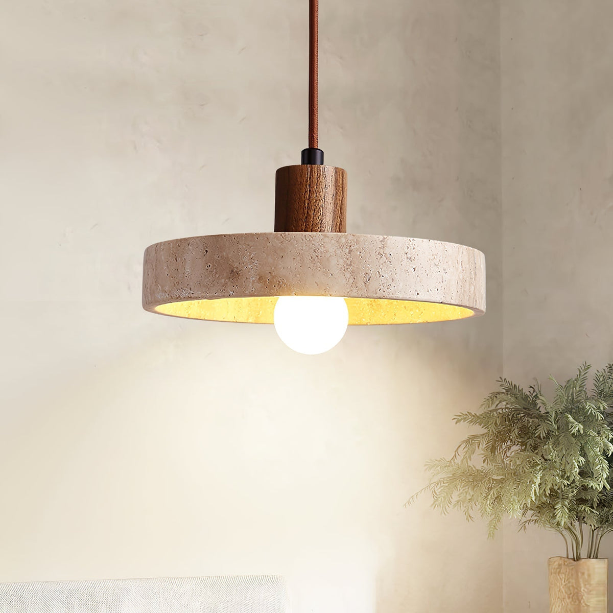 Evvynor Travertine Pendelleuchte