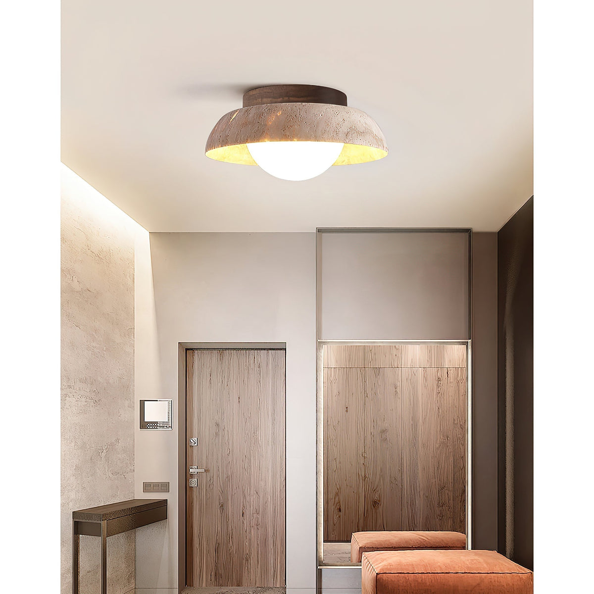 Cuvela Travertine Deckenleuchte