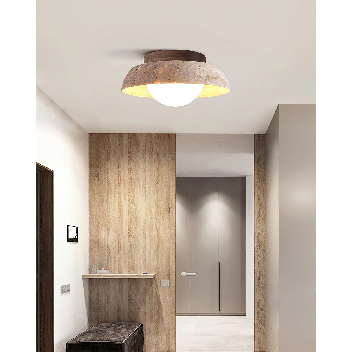 Cuvela Travertine Deckenleuchte