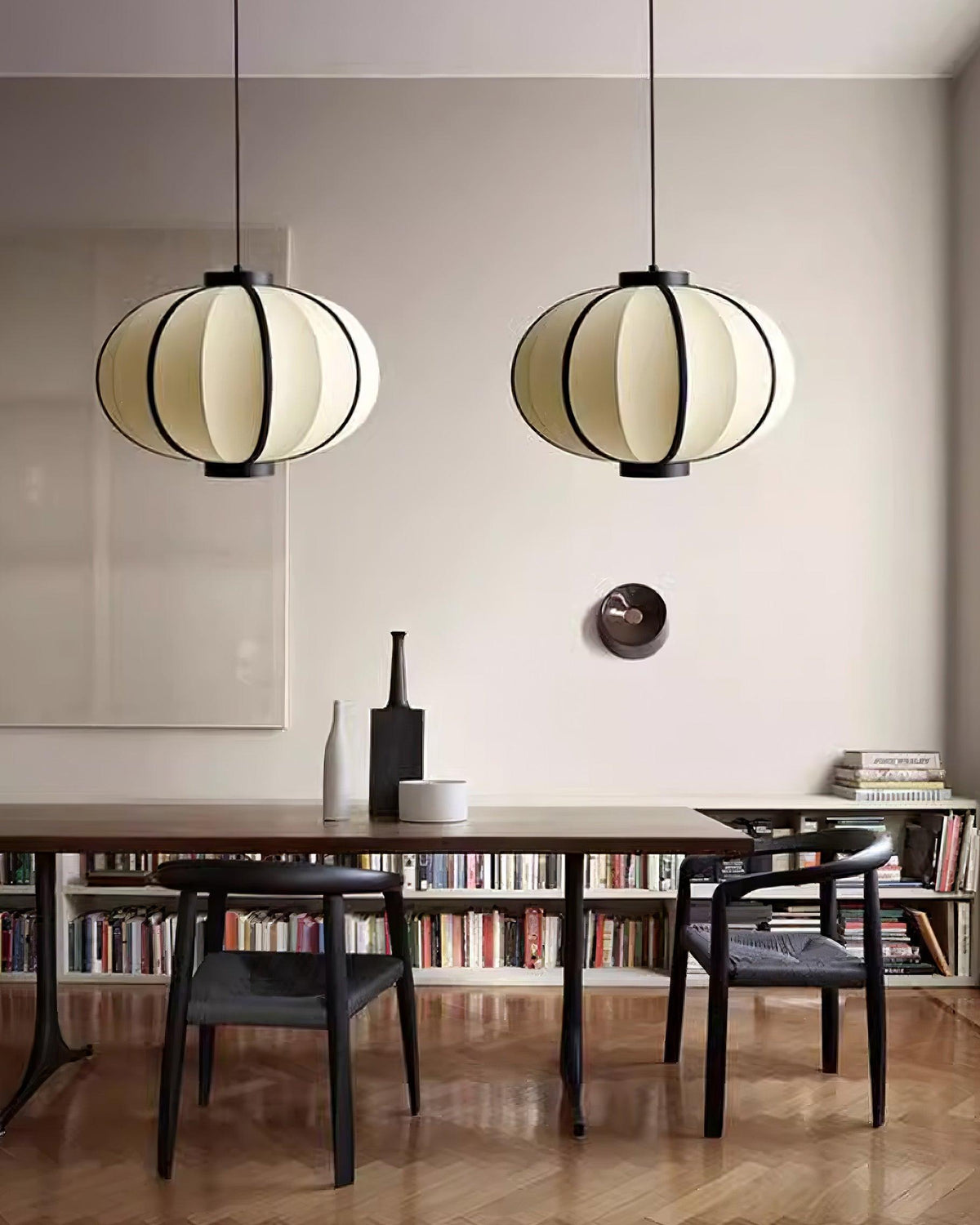 Lumara Pendelleuchte Stoff Laterne Rahmen Vintage