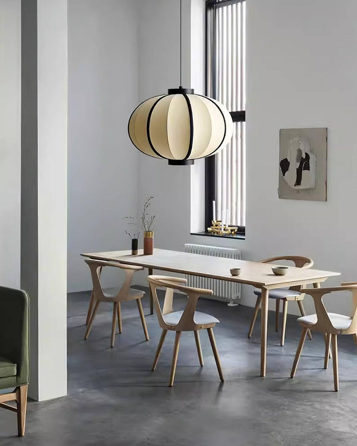 Lumara Pendelleuchte Stoff Laterne Rahmen Vintage