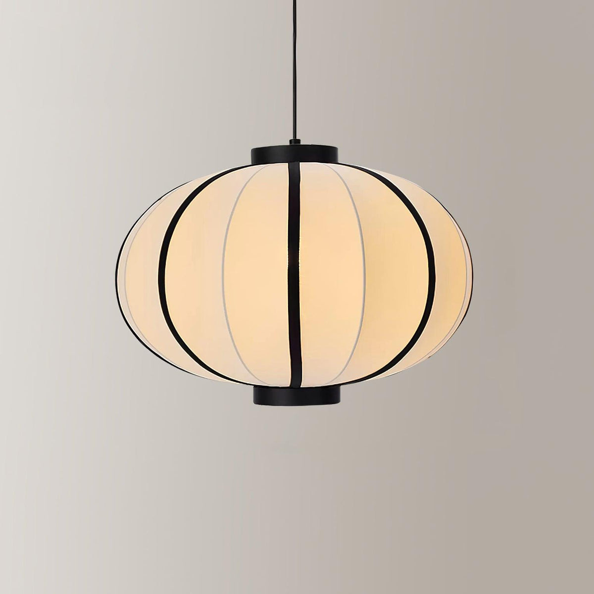 Lumara Pendelleuchte Stoff Laterne Rahmen Vintage