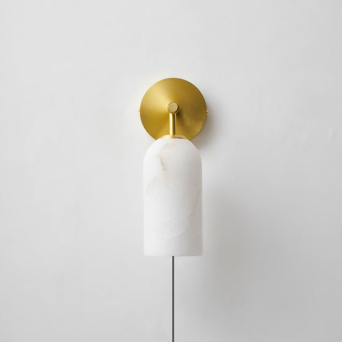 Pillar Alabaster Wandleuchte mit Stecker