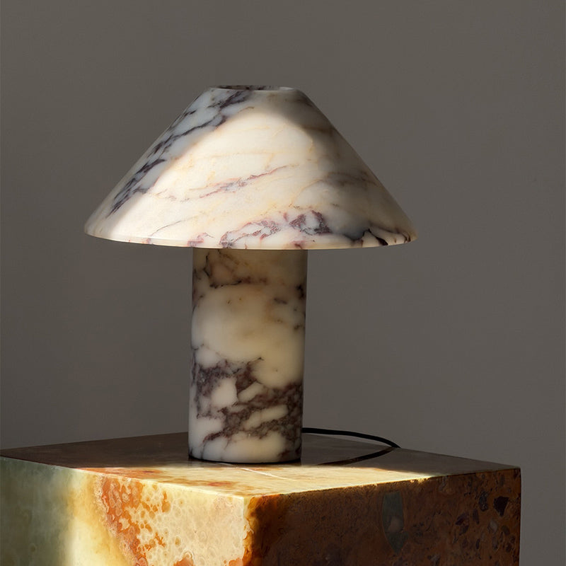 Pillar Stone Tischleuchte Cyan Onyx