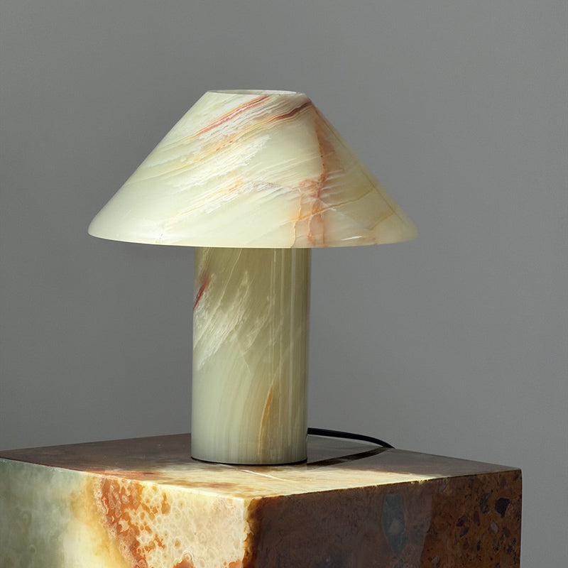 Pillar Stone Tischleuchte Cyan Onyx