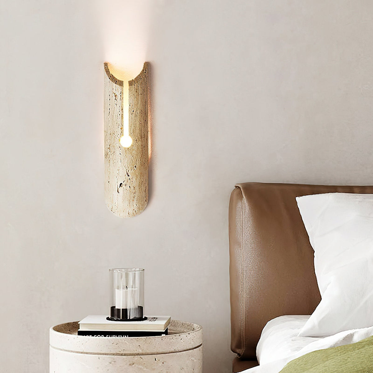 Olnorila Travertine Wandleuchte