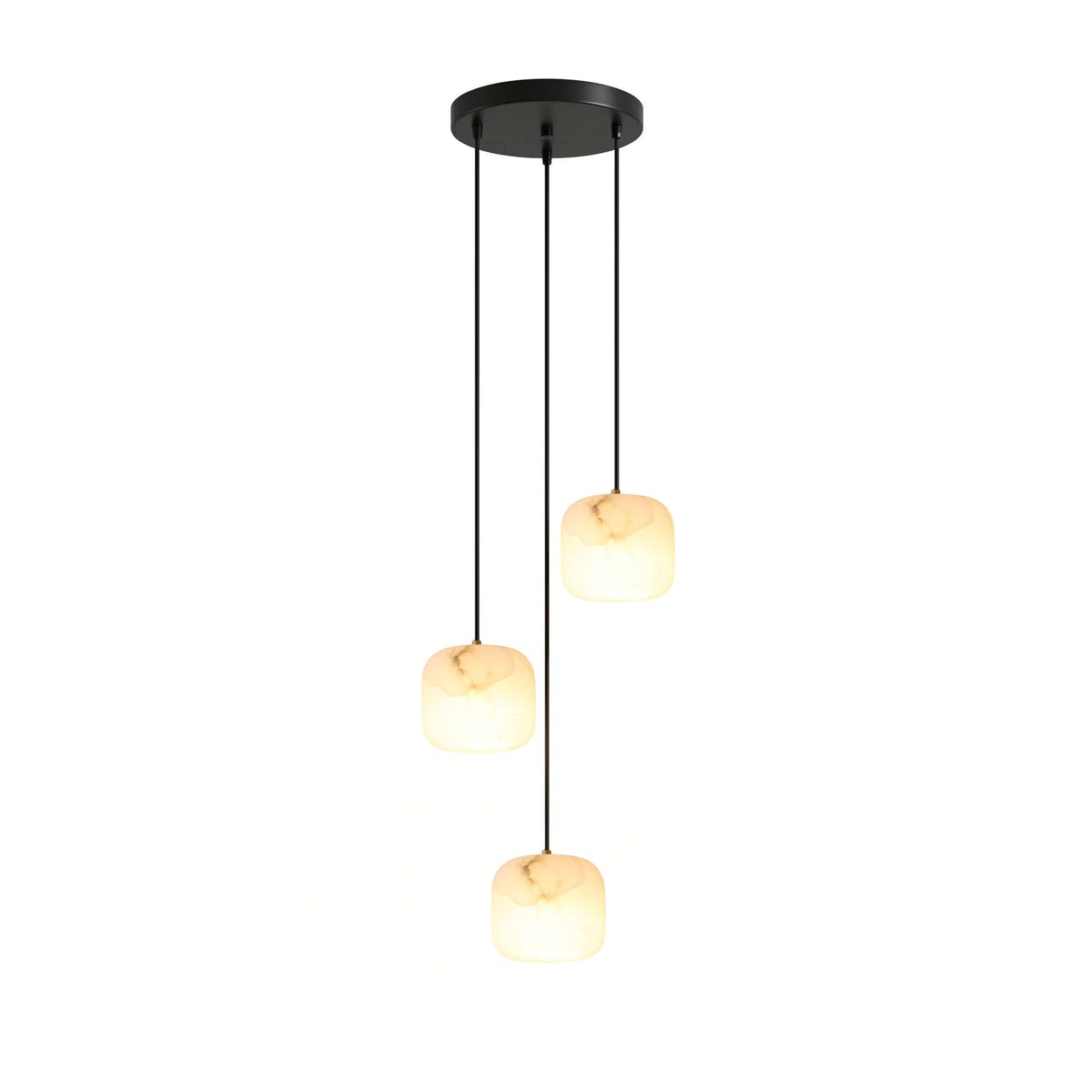 Serelle Alabaster-Kronleuchter Cluster