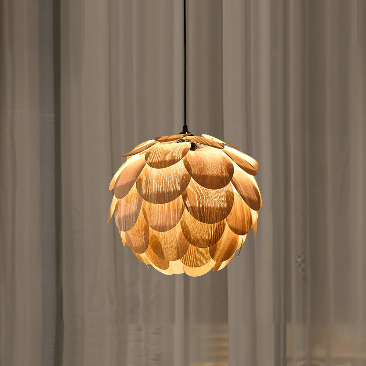 Wlara moderne Pendelleuchte aus Holz