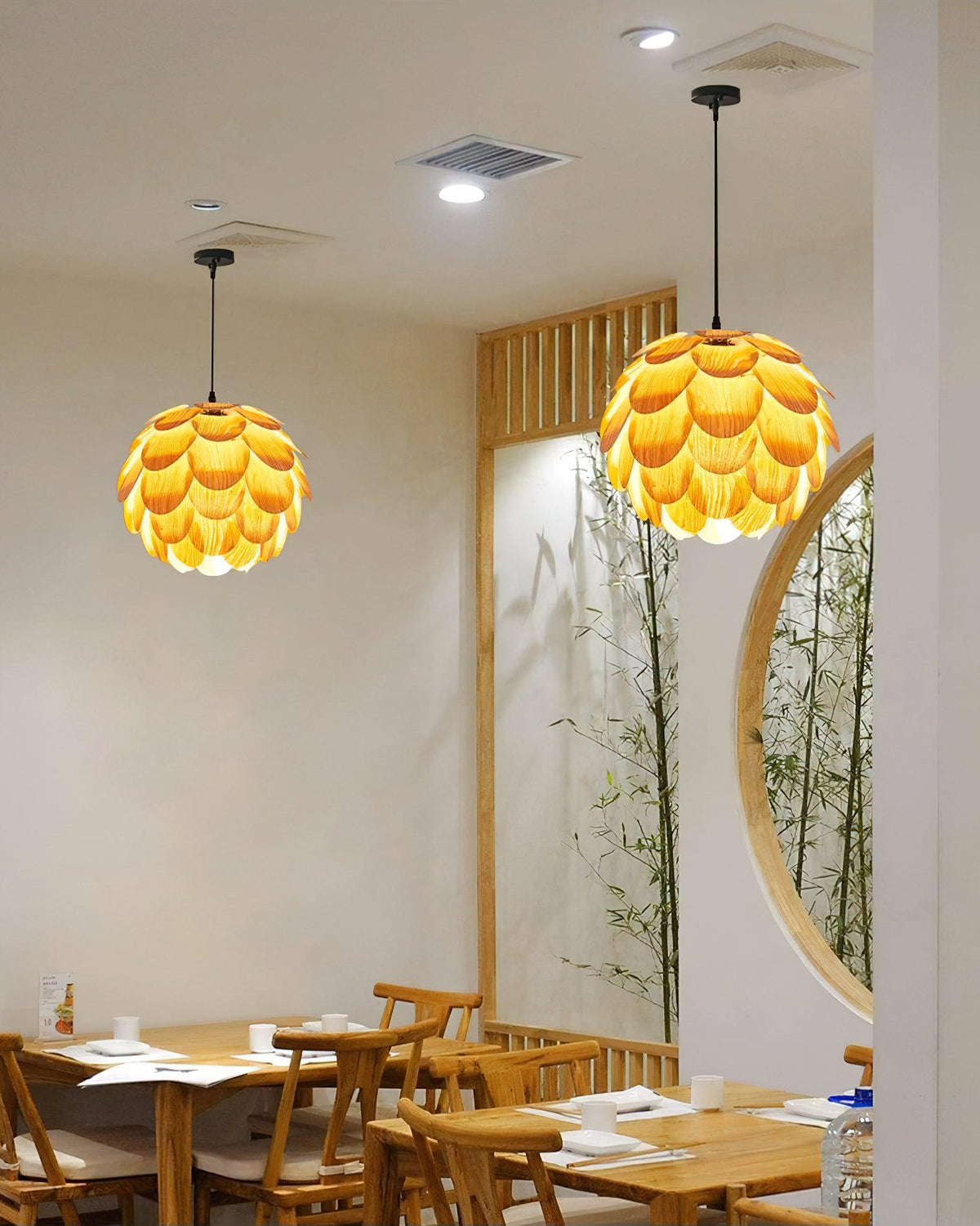Wlara moderne Pendelleuchte aus Holz