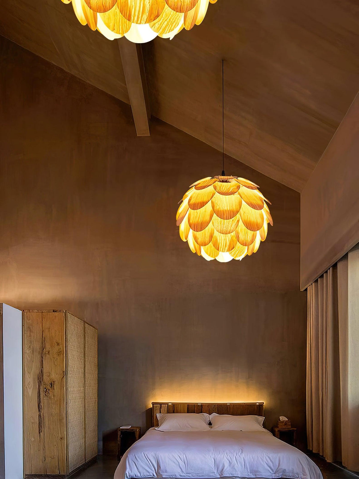 Wlara moderne Pendelleuchte aus Holz