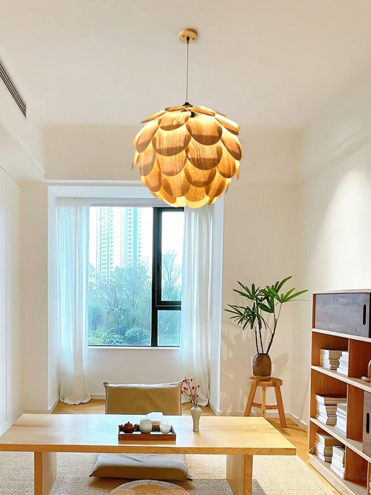 Wlara moderne Pendelleuchte aus Holz