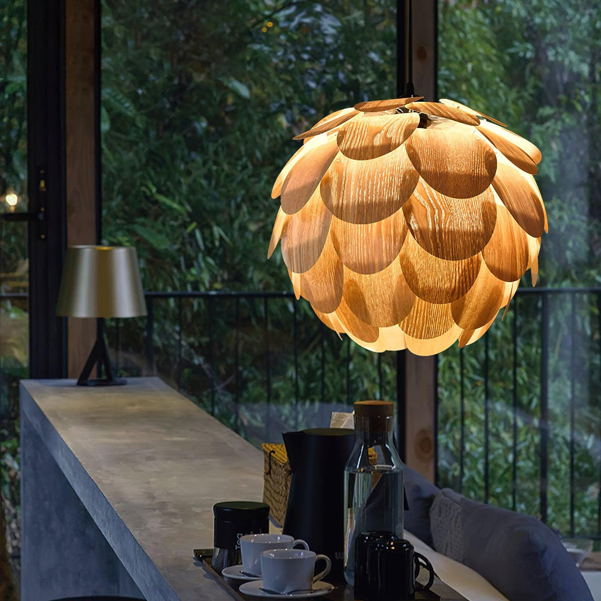 Wlara moderne Pendelleuchte aus Holz