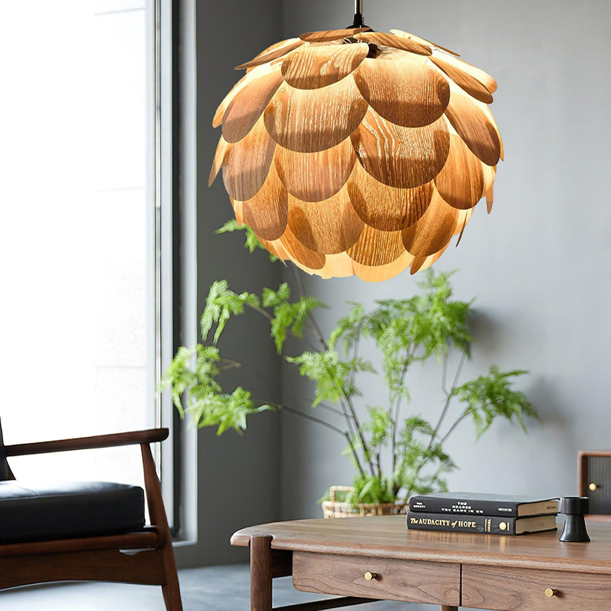 Wlara moderne Pendelleuchte aus Holz
