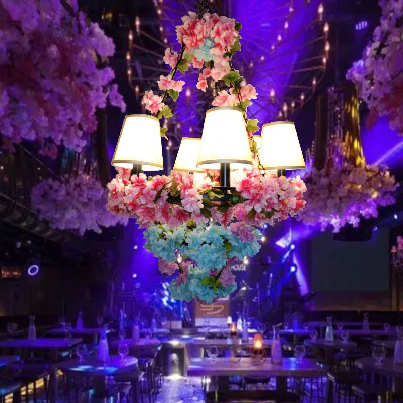 Ritta Pendelleuchte Blume, Metall für Wohnzimmer